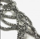 Zdjęcie - Kryształki oponki silver 3x4mm